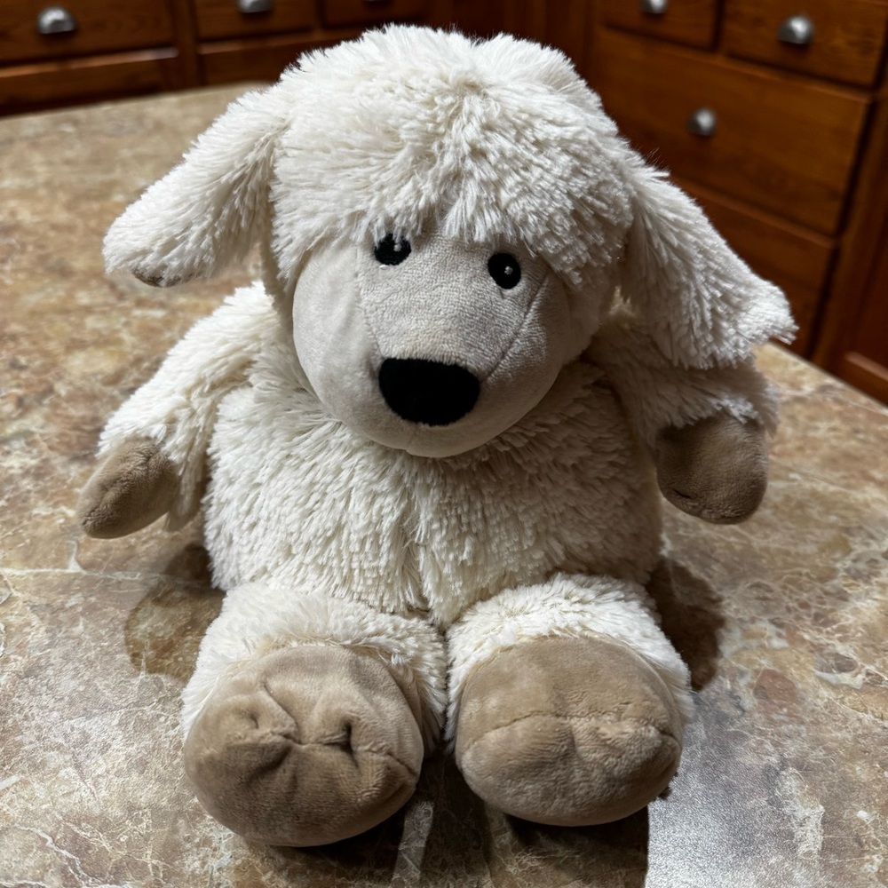 Welby Warm and Cozy Heated Plush Lamb 13” Sheep Microwavable Comfort Therapy